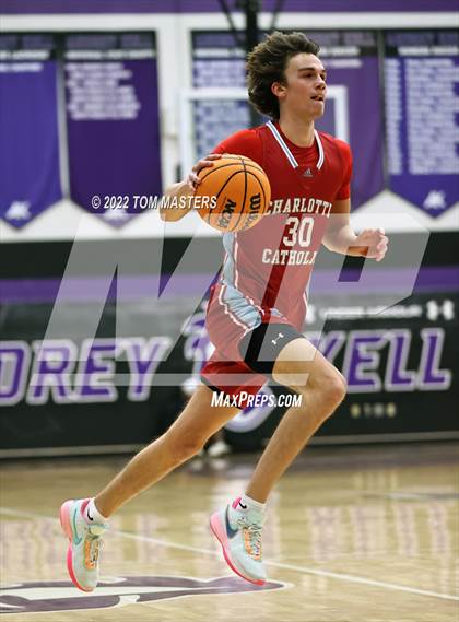 Thumbnail 2 in Cardinal Gibbons vs Charlotte Catholic (at Ardrey Kell) photogallery.
