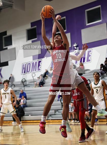 Thumbnail 1 in Cardinal Gibbons vs Charlotte Catholic (at Ardrey Kell) photogallery.