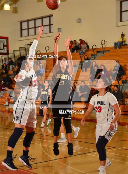 Thumbnail 1 in Bassett vs St. Paul (Mark Keppel Tournament) photogallery.