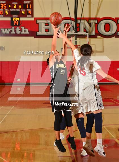 Thumbnail 1 in Bassett vs St. Paul (Mark Keppel Tournament) photogallery.