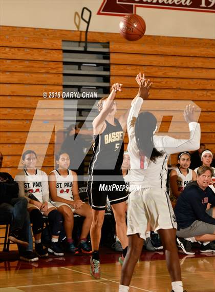 Thumbnail 2 in Bassett vs St. Paul (Mark Keppel Tournament) photogallery.