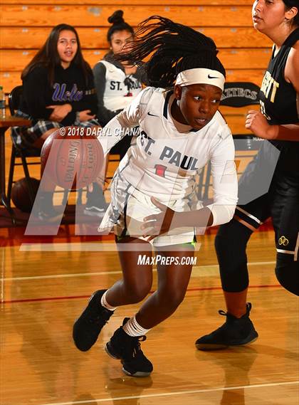 Thumbnail 2 in Bassett vs St. Paul (Mark Keppel Tournament) photogallery.