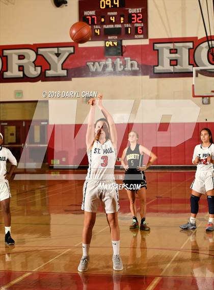 Thumbnail 3 in Bassett vs St. Paul (Mark Keppel Tournament) photogallery.