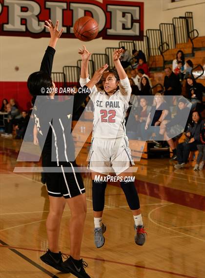 Thumbnail 1 in Bassett vs St. Paul (Mark Keppel Tournament) photogallery.