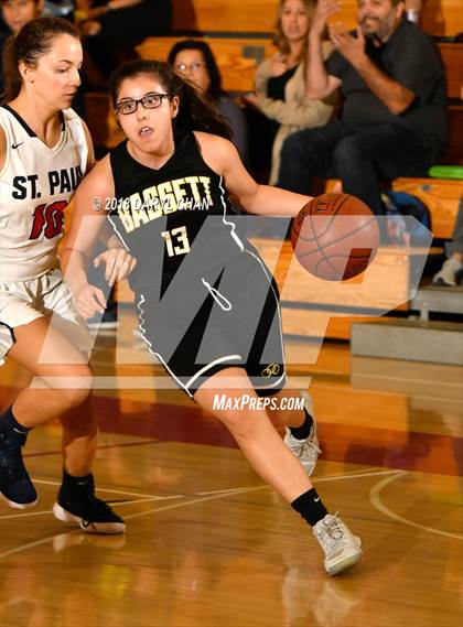 Thumbnail 3 in Bassett vs St. Paul (Mark Keppel Tournament) photogallery.