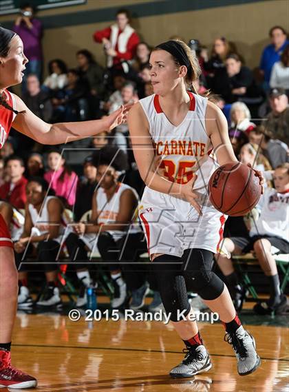 Thumbnail 2 in Incarnate Word Academy vs Kirkwood  (St. Joseph's Academy Shootout) photogallery.