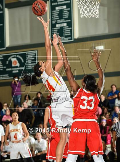 Thumbnail 3 in Incarnate Word Academy vs Kirkwood  (St. Joseph's Academy Shootout) photogallery.