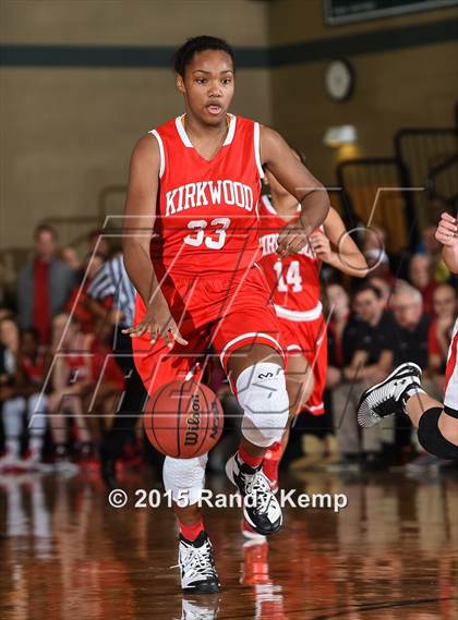 Thumbnail 1 in Incarnate Word Academy vs Kirkwood  (St. Joseph's Academy Shootout) photogallery.