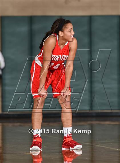 Thumbnail 1 in Incarnate Word Academy vs Kirkwood  (St. Joseph's Academy Shootout) photogallery.