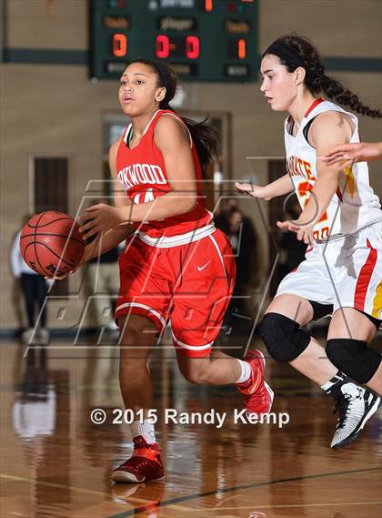 Thumbnail 3 in Incarnate Word Academy vs Kirkwood  (St. Joseph's Academy Shootout) photogallery.