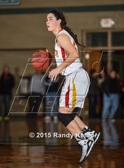 Thumbnail 2 in Incarnate Word Academy vs Kirkwood  (St. Joseph's Academy Shootout) photogallery.