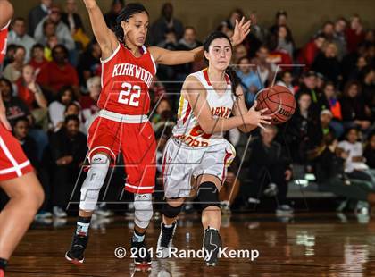 Thumbnail 1 in Incarnate Word Academy vs Kirkwood  (St. Joseph's Academy Shootout) photogallery.
