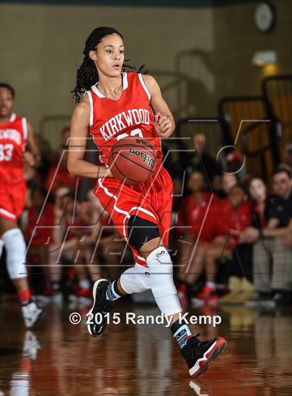 Thumbnail 3 in Incarnate Word Academy vs Kirkwood  (St. Joseph's Academy Shootout) photogallery.