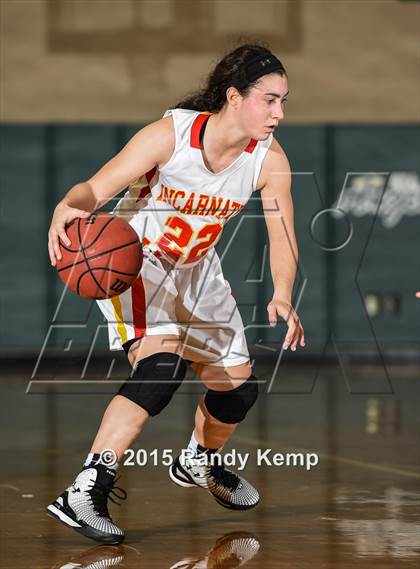 Thumbnail 3 in Incarnate Word Academy vs Kirkwood  (St. Joseph's Academy Shootout) photogallery.