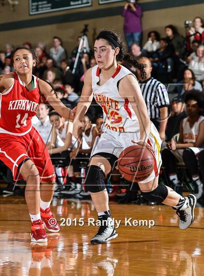 Thumbnail 1 in Incarnate Word Academy vs Kirkwood  (St. Joseph's Academy Shootout) photogallery.