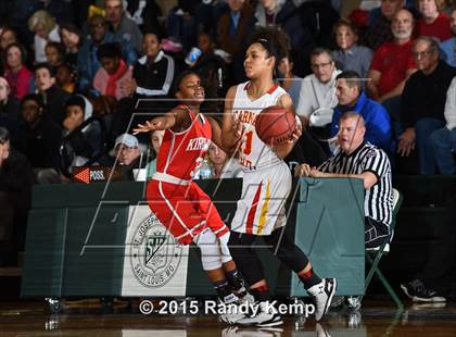 Thumbnail 2 in Incarnate Word Academy vs Kirkwood  (St. Joseph's Academy Shootout) photogallery.