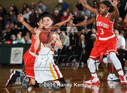 Thumbnail 3 in Incarnate Word Academy vs Kirkwood  (St. Joseph's Academy Shootout) photogallery.