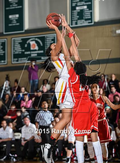 Thumbnail 2 in Incarnate Word Academy vs Kirkwood  (St. Joseph's Academy Shootout) photogallery.