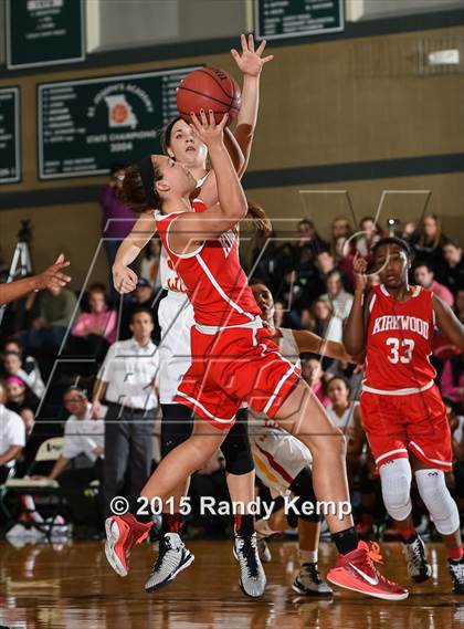 Thumbnail 2 in Incarnate Word Academy vs Kirkwood  (St. Joseph's Academy Shootout) photogallery.