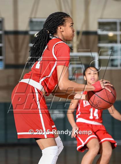 Thumbnail 2 in Incarnate Word Academy vs Kirkwood  (St. Joseph's Academy Shootout) photogallery.