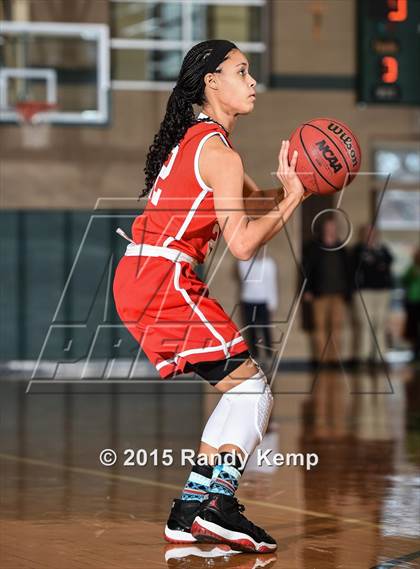 Thumbnail 3 in Incarnate Word Academy vs Kirkwood  (St. Joseph's Academy Shootout) photogallery.