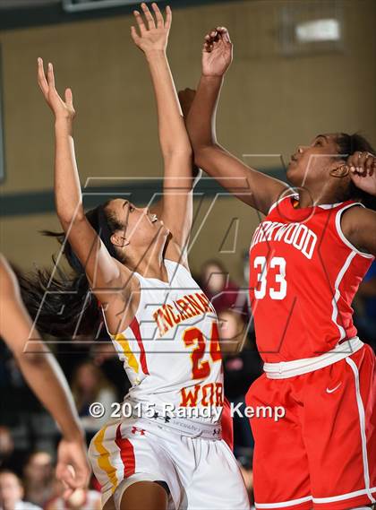 Thumbnail 2 in Incarnate Word Academy vs Kirkwood  (St. Joseph's Academy Shootout) photogallery.