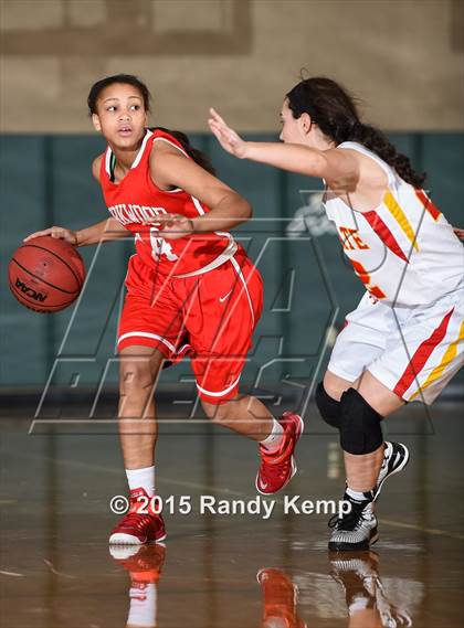 Thumbnail 2 in Incarnate Word Academy vs Kirkwood  (St. Joseph's Academy Shootout) photogallery.