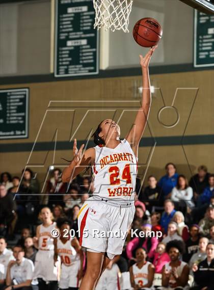Thumbnail 2 in Incarnate Word Academy vs Kirkwood  (St. Joseph's Academy Shootout) photogallery.