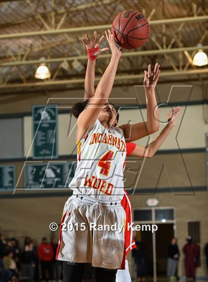 Thumbnail 3 in Incarnate Word Academy vs Kirkwood  (St. Joseph's Academy Shootout) photogallery.