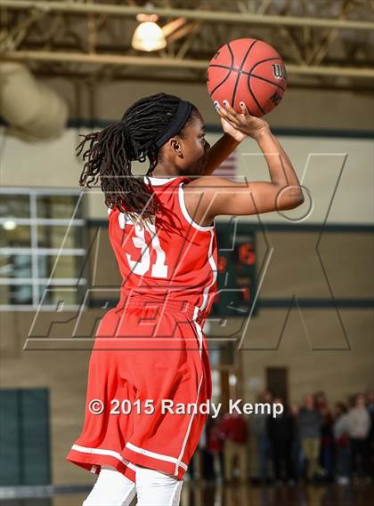 Thumbnail 3 in Incarnate Word Academy vs Kirkwood  (St. Joseph's Academy Shootout) photogallery.