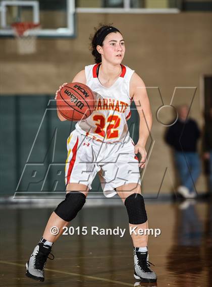 Thumbnail 2 in Incarnate Word Academy vs Kirkwood  (St. Joseph's Academy Shootout) photogallery.