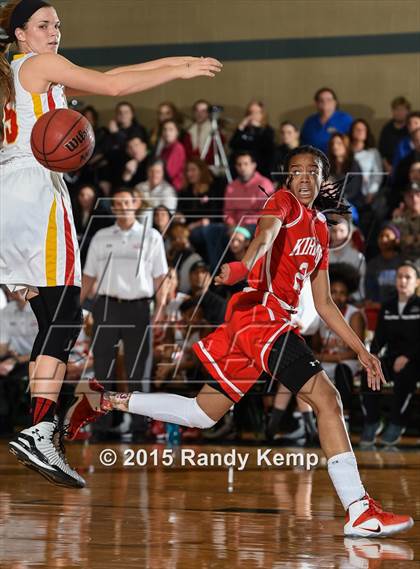 Thumbnail 2 in Incarnate Word Academy vs Kirkwood  (St. Joseph's Academy Shootout) photogallery.