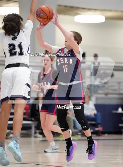 Thumbnail 2 in Aggieland HomeSchool vs. Dallas HSAA (Aggieland Come and Take It Tip-Off) photogallery.