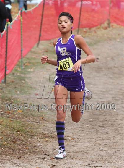 Thumbnail 1 in CIF State Cross Country Championships (D3 Girls) photogallery.