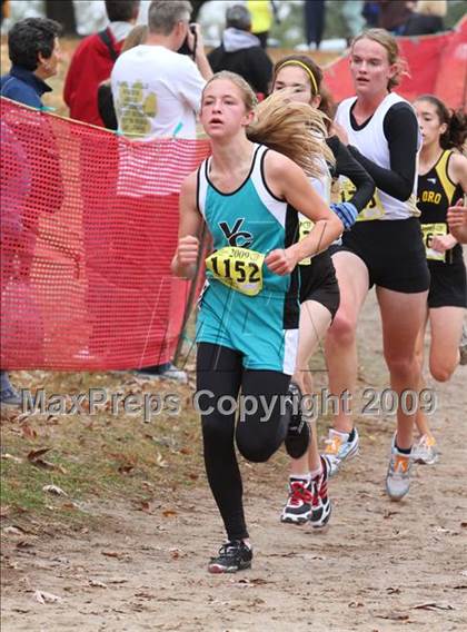 Thumbnail 1 in CIF State Cross Country Championships (D3 Girls) photogallery.