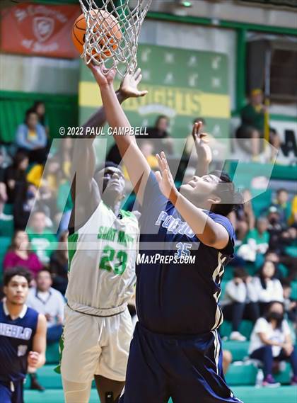 Thumbnail 2 in Pueblo @ St Mary's (AIA D4 Round 1 Playoff) photogallery.