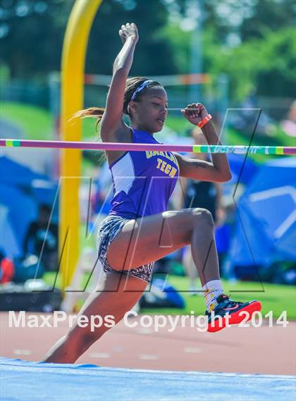 Thumbnail 3 in CIF State Track & Field Championships (Girls High Jump Prelims) photogallery.