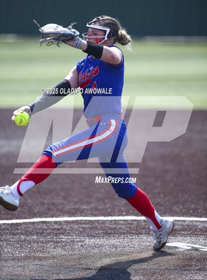 Thumbnail 1 in Flower Mound vs. Midway (UIL 6A Softball Div I State Semifinals) photogallery.