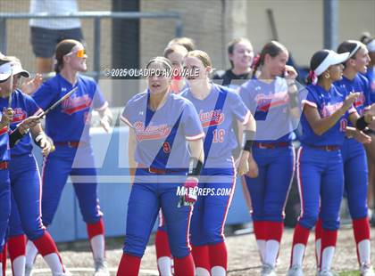 Thumbnail 3 in Flower Mound vs. Midway (UIL 6A Softball Div I State Semifinals) photogallery.