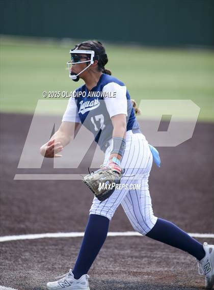 Thumbnail 2 in Flower Mound vs. Midway (UIL 6A Softball Div I State Semifinals) photogallery.