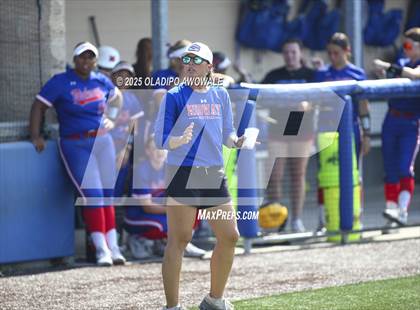 Thumbnail 3 in Flower Mound vs. Midway (UIL 6A Softball Div I State Semifinals) photogallery.