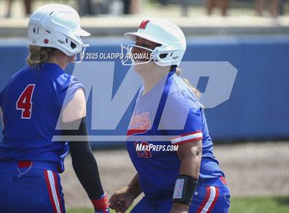 Thumbnail 3 in Flower Mound vs. Midway (UIL 6A Softball Div I State Semifinals) photogallery.