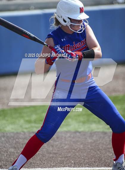 Thumbnail 1 in Flower Mound vs. Midway (UIL 6A Softball Div I State Semifinals) photogallery.