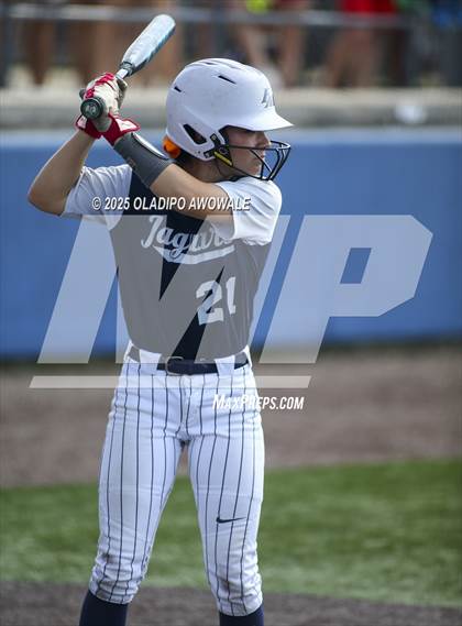 Thumbnail 3 in Flower Mound vs. Midway (UIL 6A Softball Div I State Semifinals) photogallery.