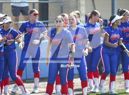 Thumbnail 2 in Flower Mound vs. Midway (UIL 6A Softball Div I State Semifinals) photogallery.