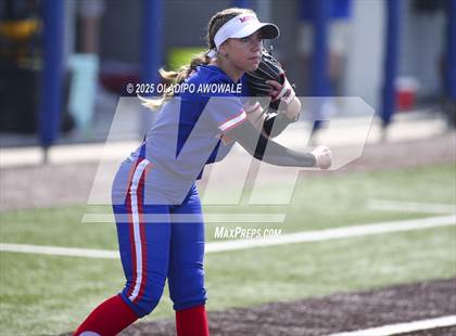 Thumbnail 1 in Flower Mound vs. Midway (UIL 6A Softball Div I State Semifinals) photogallery.