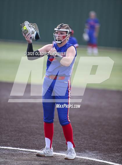 Thumbnail 1 in Flower Mound vs. Midway (UIL 6A Softball Div I State Semifinals) photogallery.