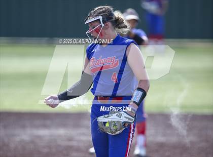 Thumbnail 3 in Flower Mound vs. Midway (UIL 6A Softball Div I State Semifinals) photogallery.