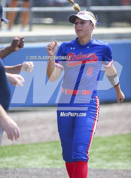 Thumbnail 1 in Flower Mound vs. Midway (UIL 6A Softball Div I State Semifinals) photogallery.