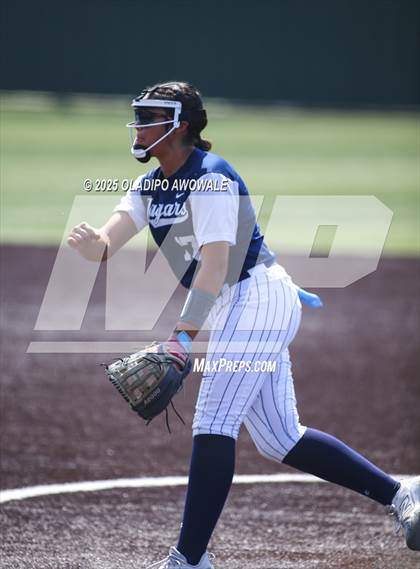 Thumbnail 2 in Flower Mound vs. Midway (UIL 6A Softball Div I State Semifinals) photogallery.